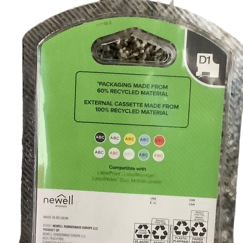 DYMO Label Tape Refill 1/2 In x 23 Ft & 1/2 In x 10 Ft D1 Series Compatible‎ NEW - Picture 4 of 4